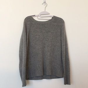 Soft Grey cashmere sweater by 360 sweater. Size S.